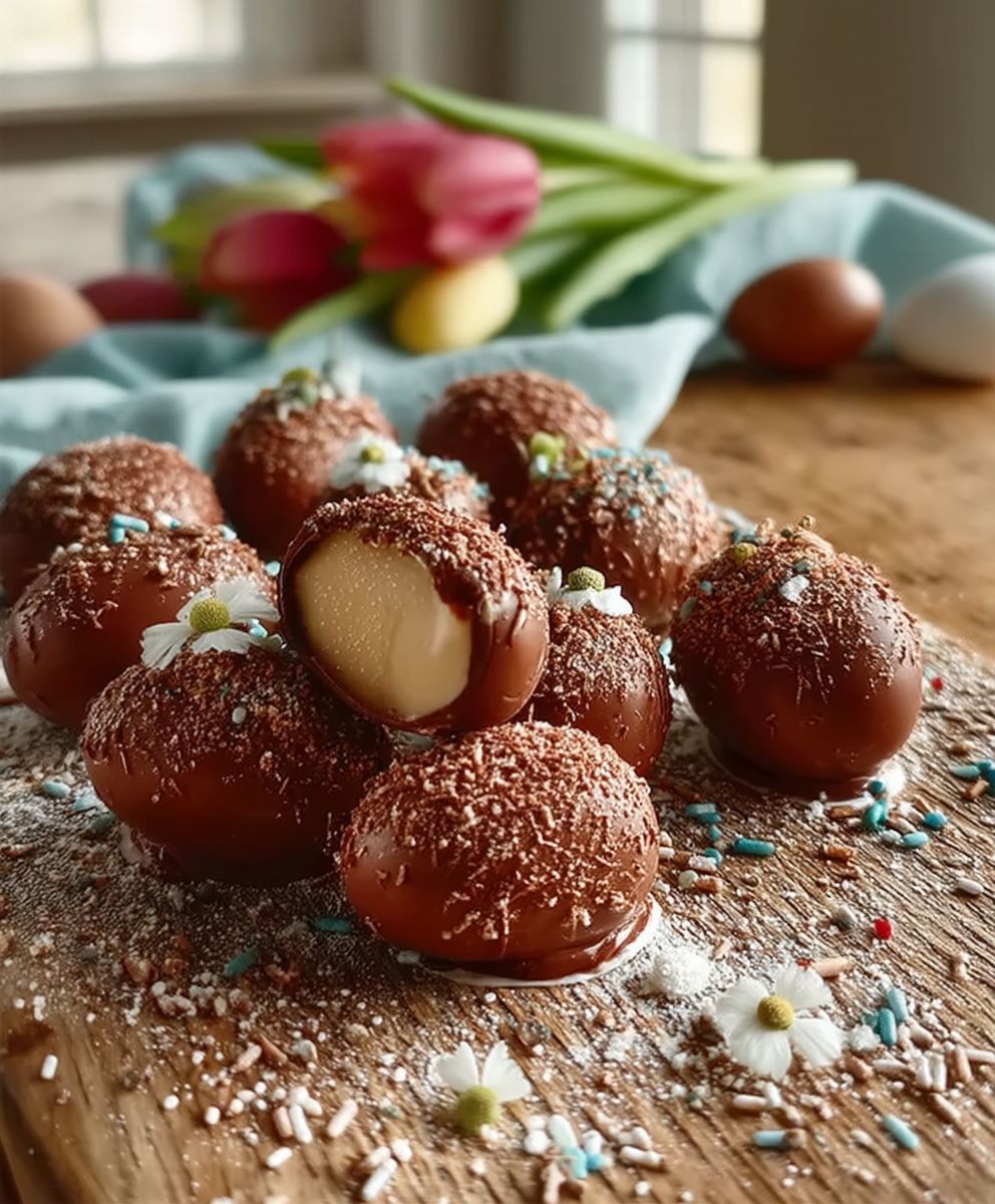 Easter egg truffles