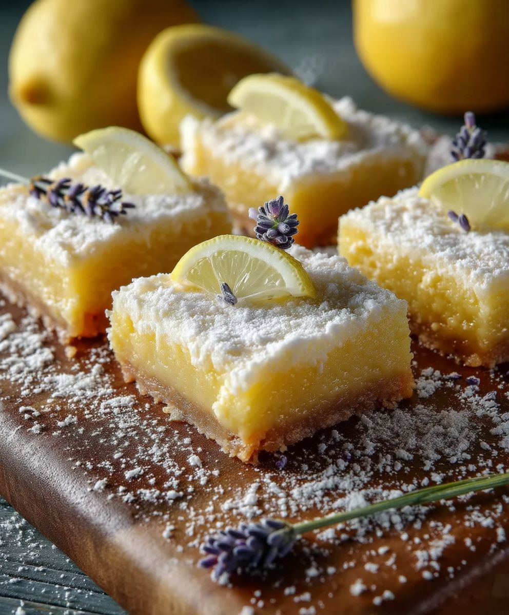 Lemon Lavender Bars