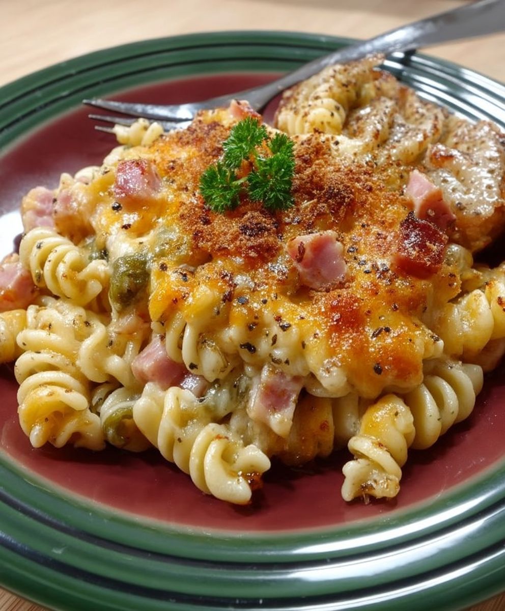 Ham pasta casserole