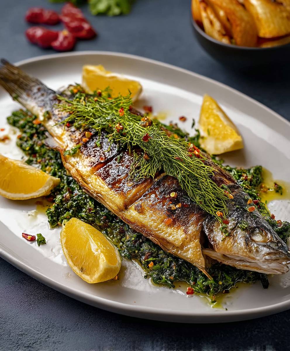 Baked Sea Bass