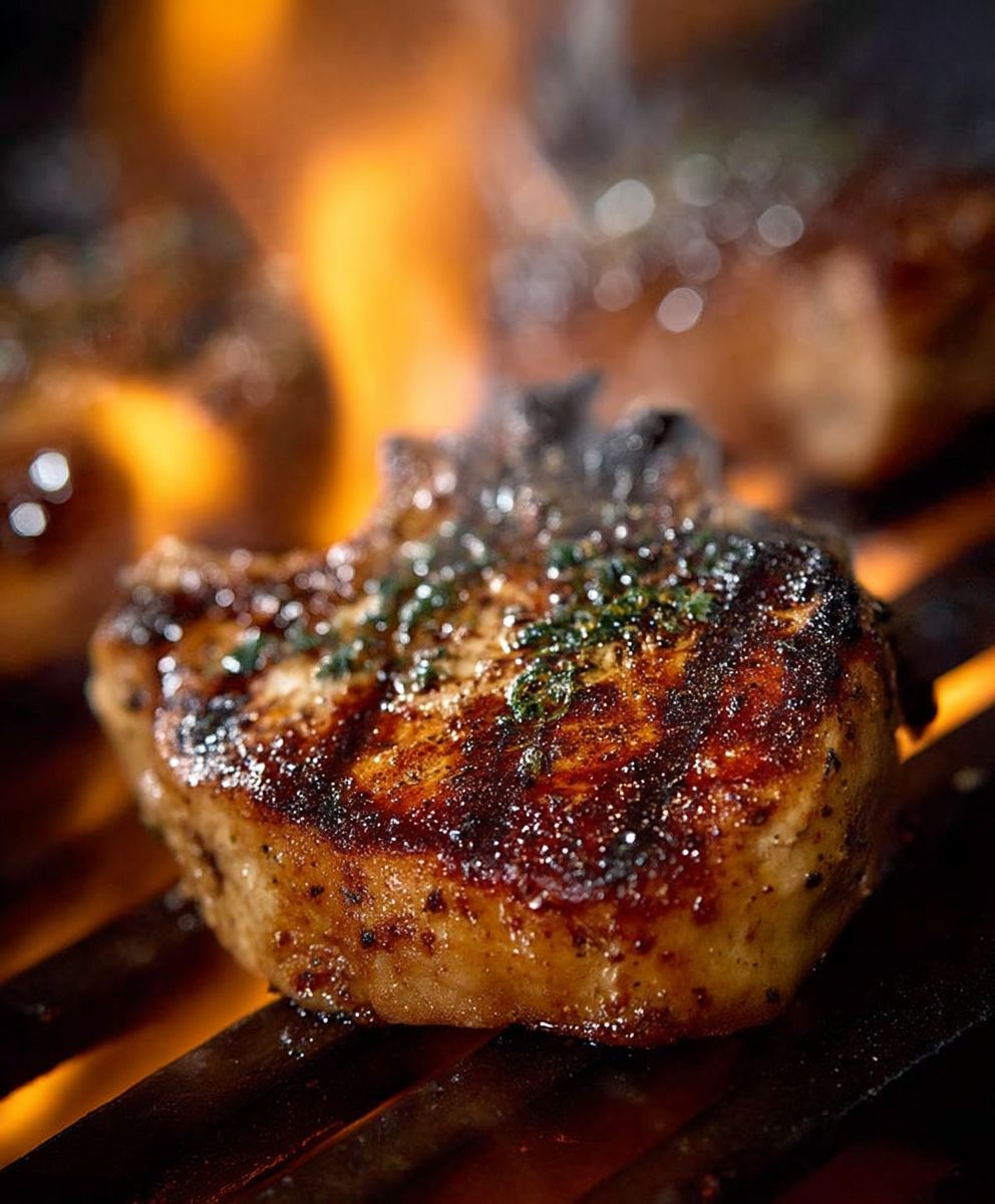 Grilled Lemon Garlic Pork