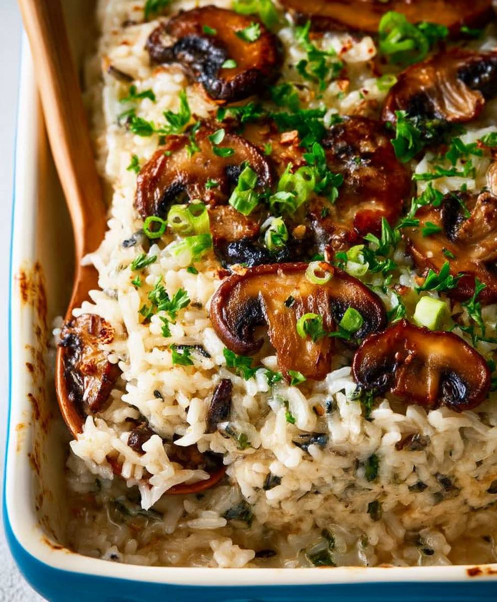 Baked Mushroom Rice