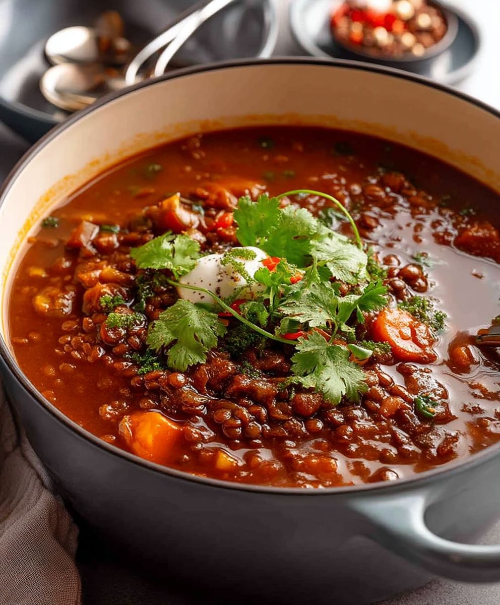 Beef lentil soup