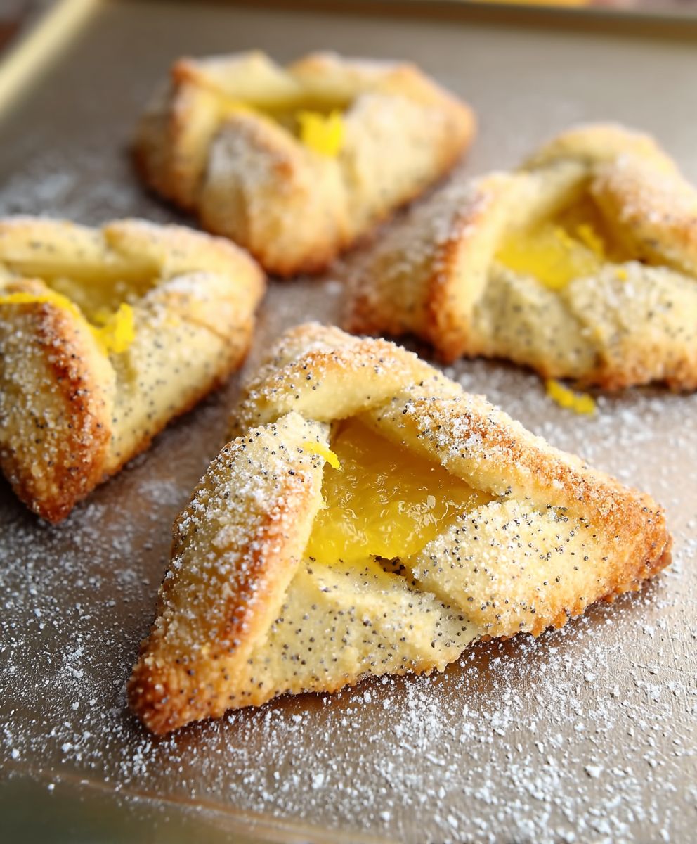 Lemon Poppy Seed Hamantaschen