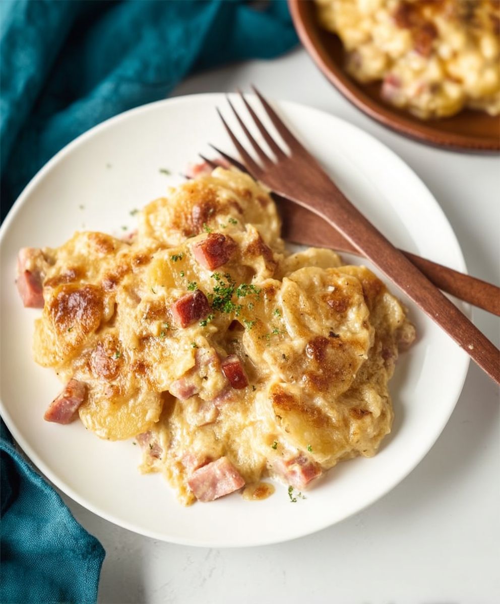 Scalloped Potatoes with Ham