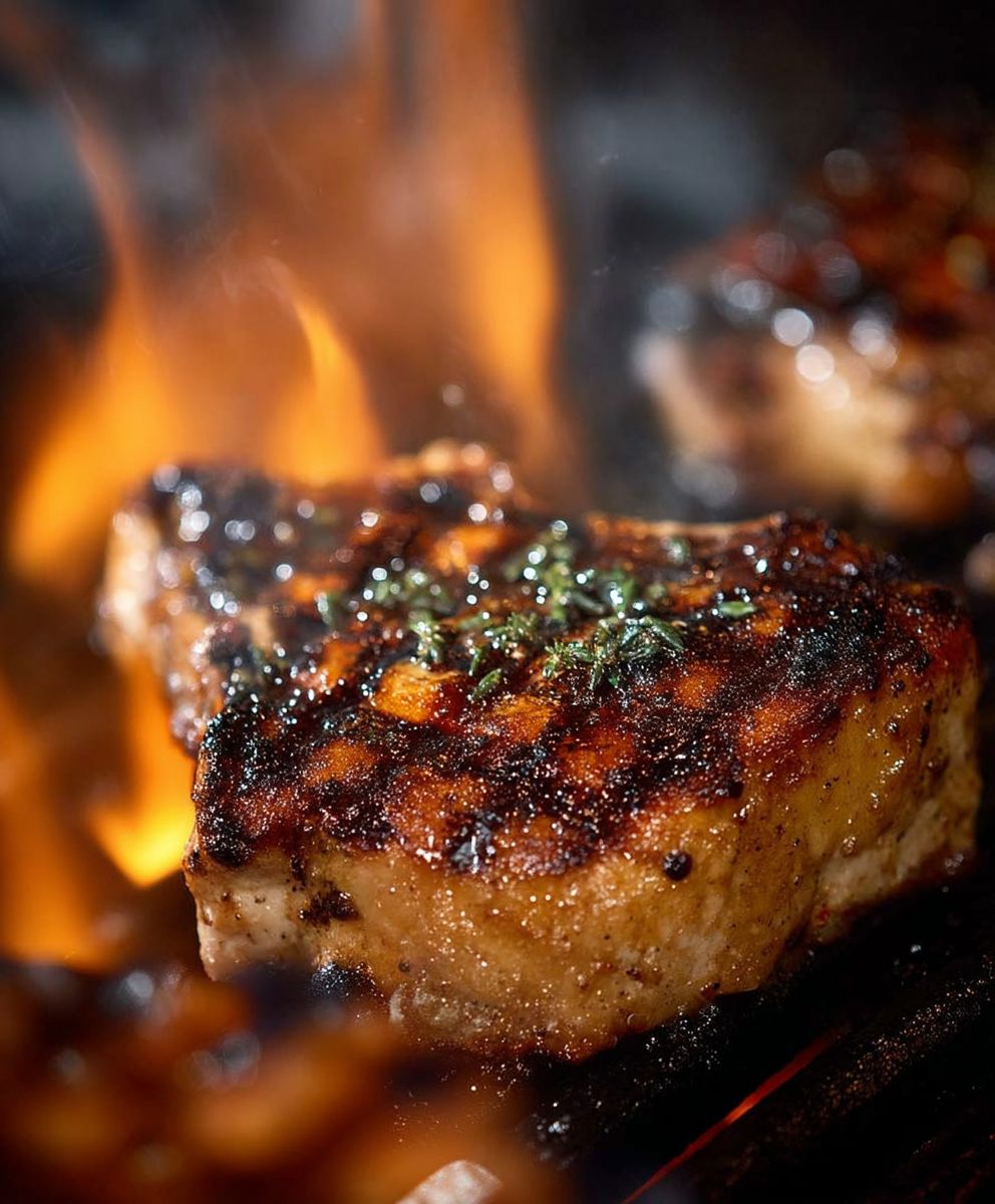 Grilled Lemon Garlic Pork