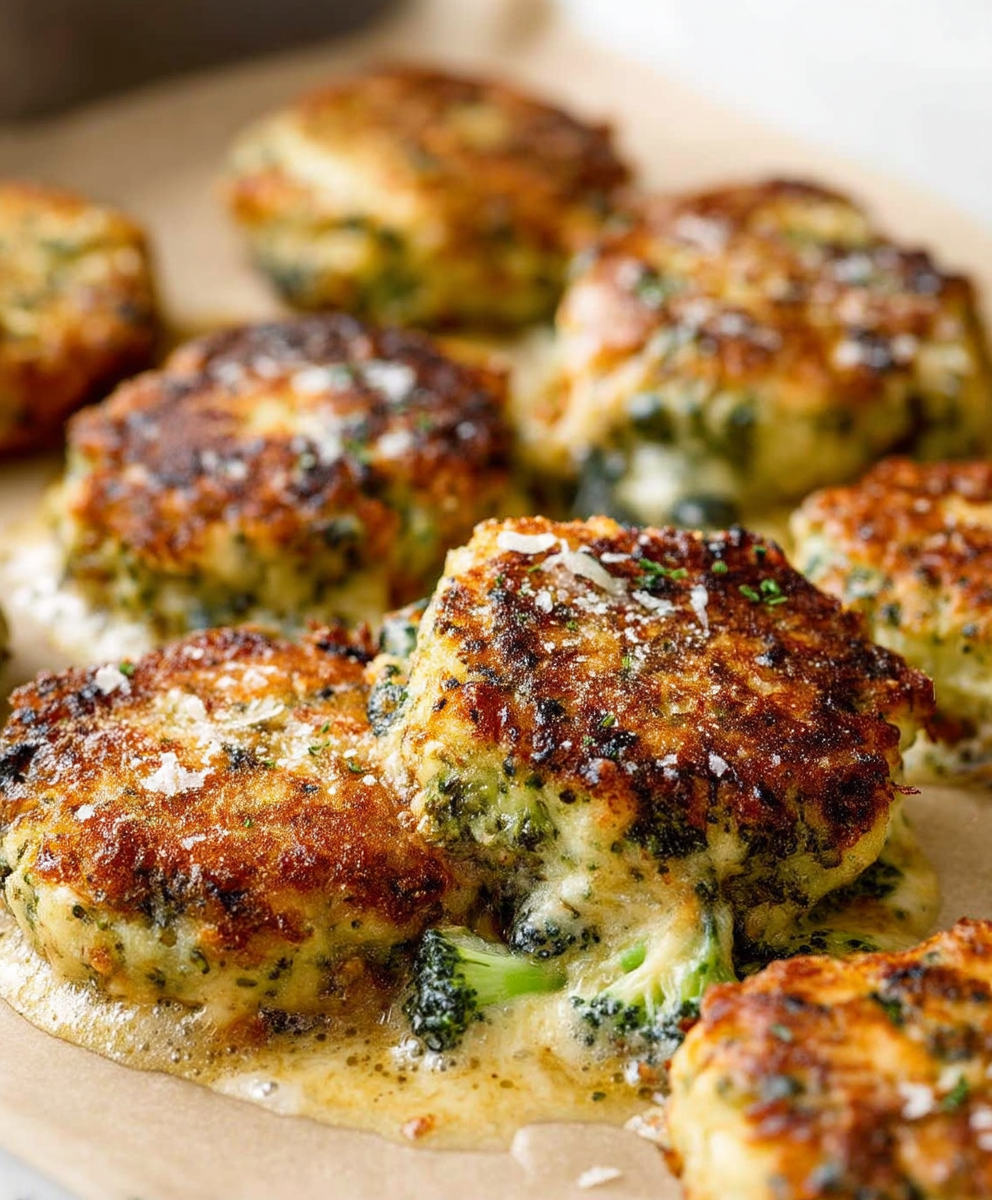 Cheesy Chicken Broccoli Patties