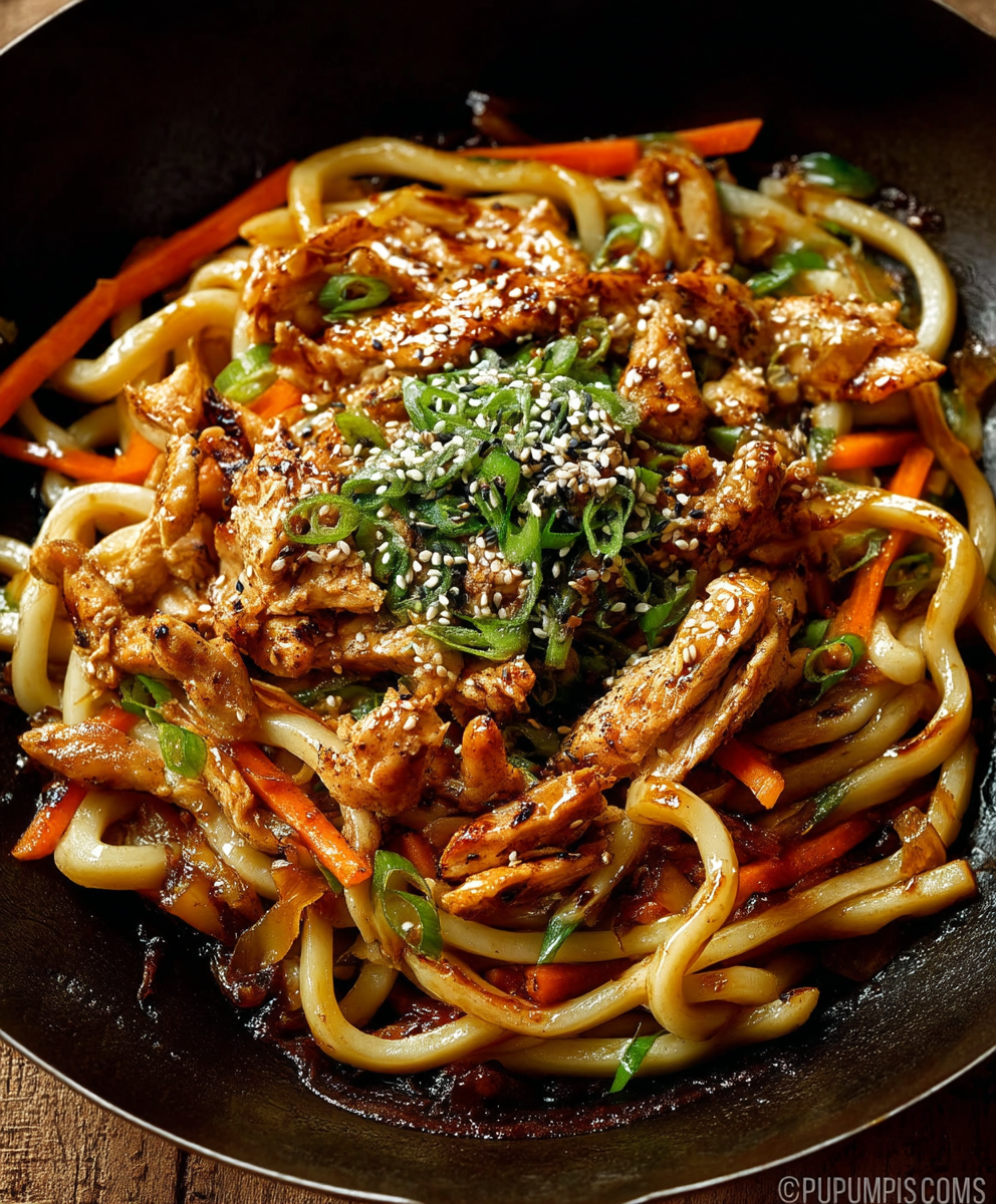 Teriyaki Chicken Yaki Udon
