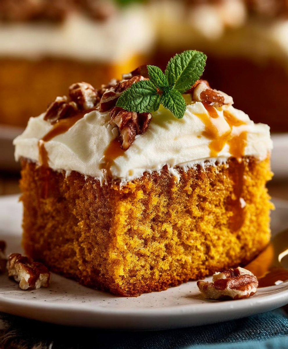 Pumpkin Cake Cream Cheese