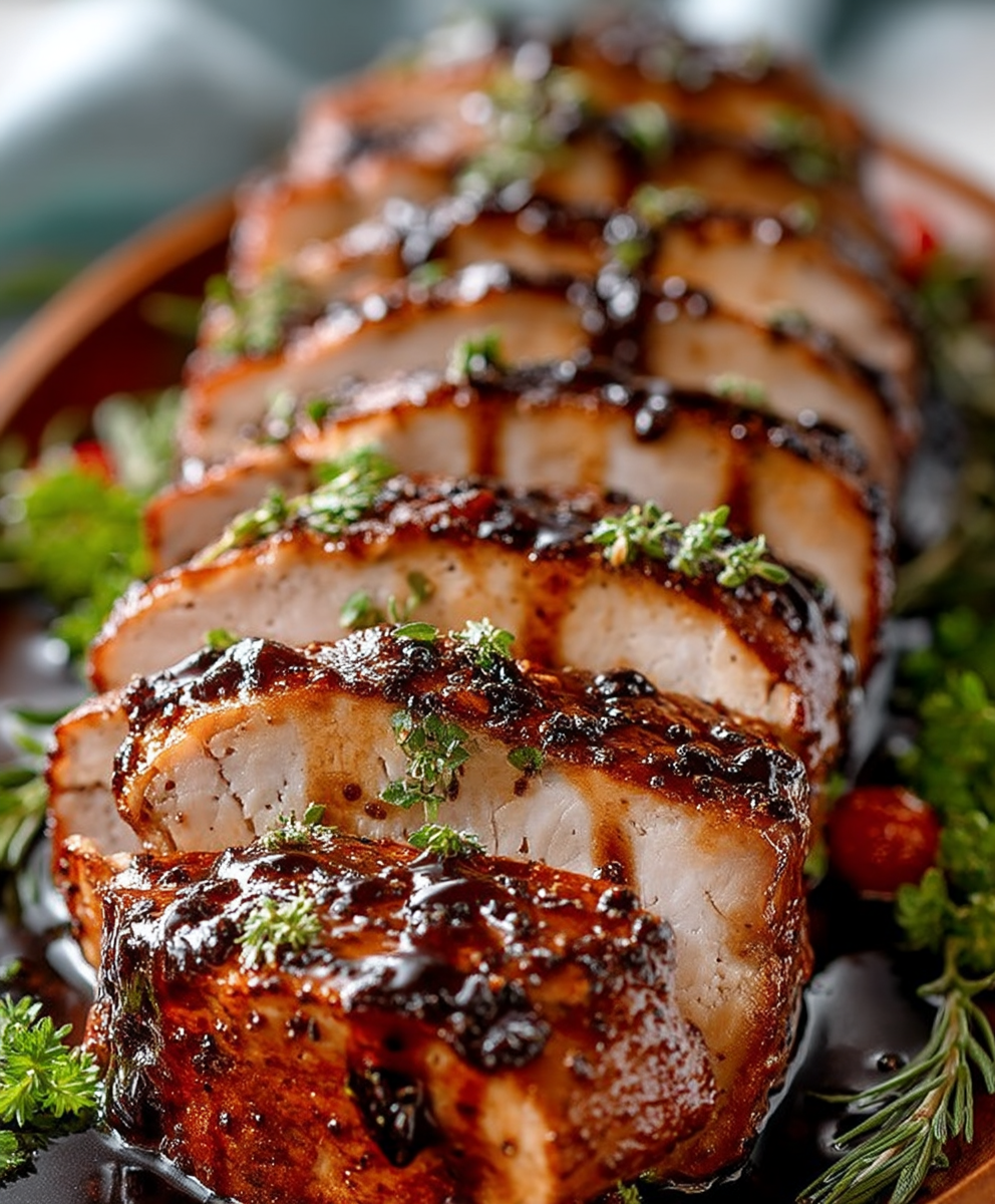 Balsamic Glazed Pork Loin