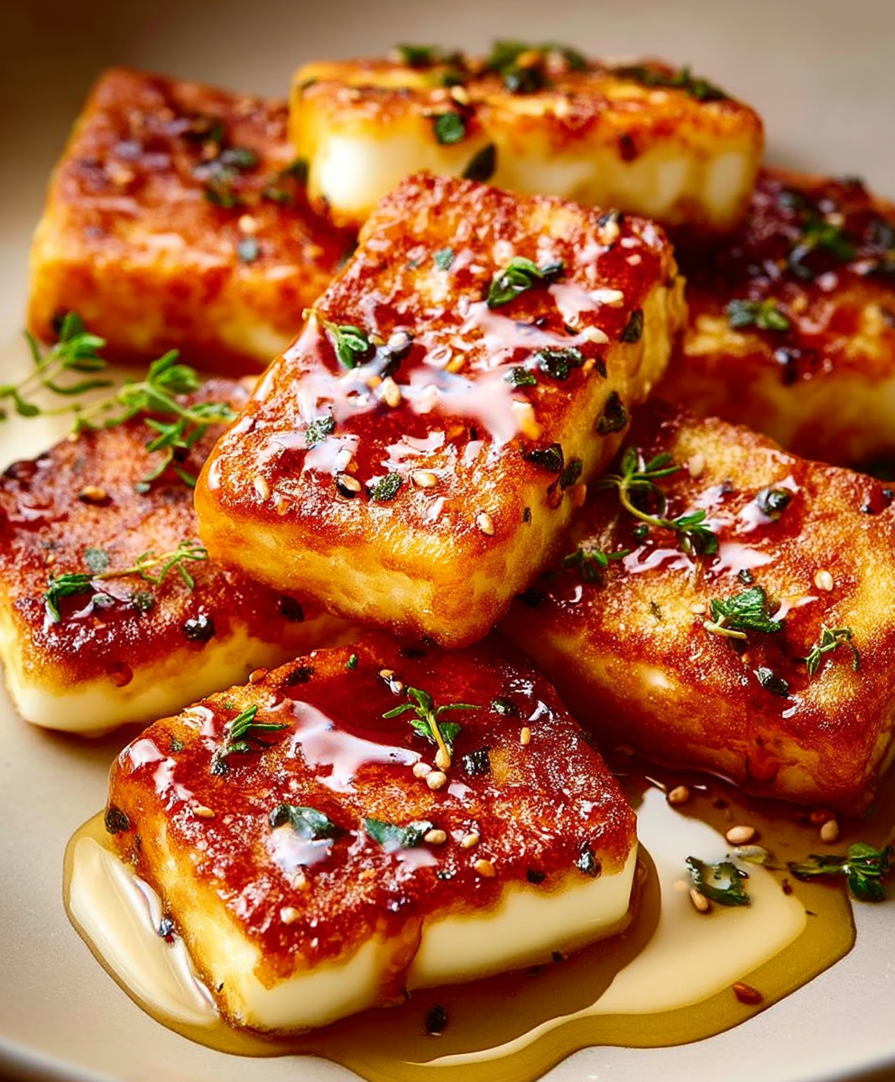 Golden Halloumi Honey Thyme