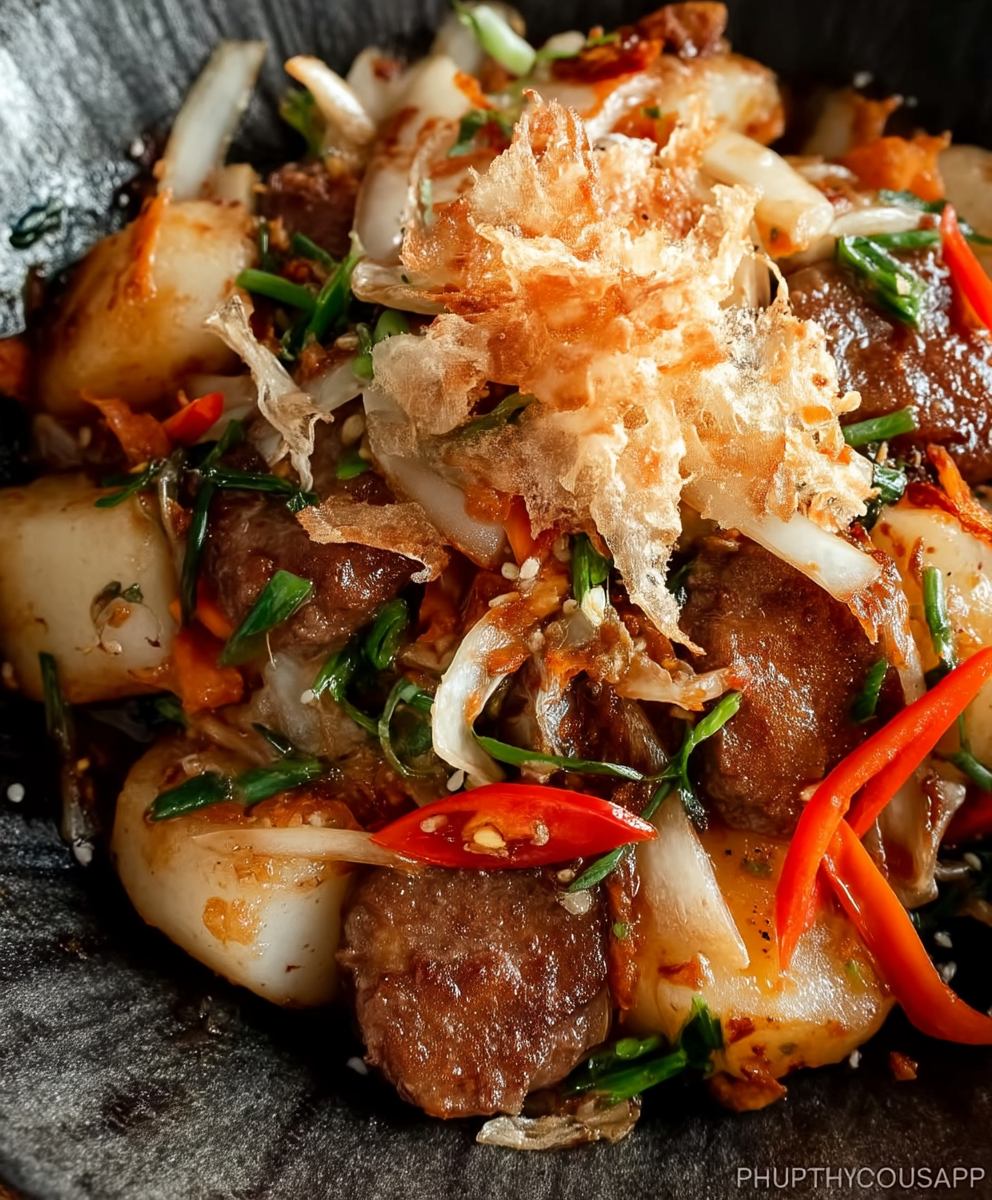 Stir Fried Rice Cakes