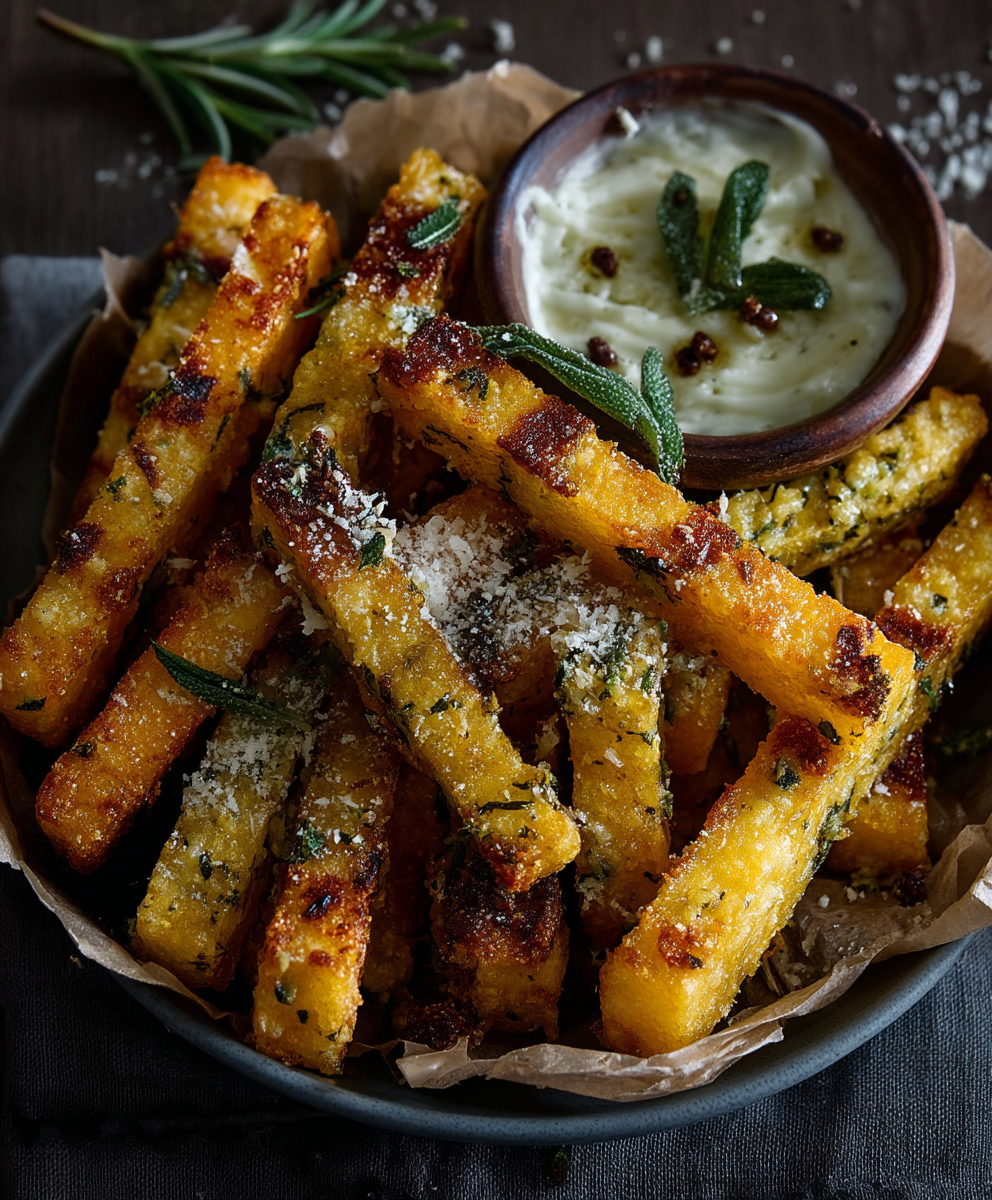 Parmesan Herb Polenta Fries