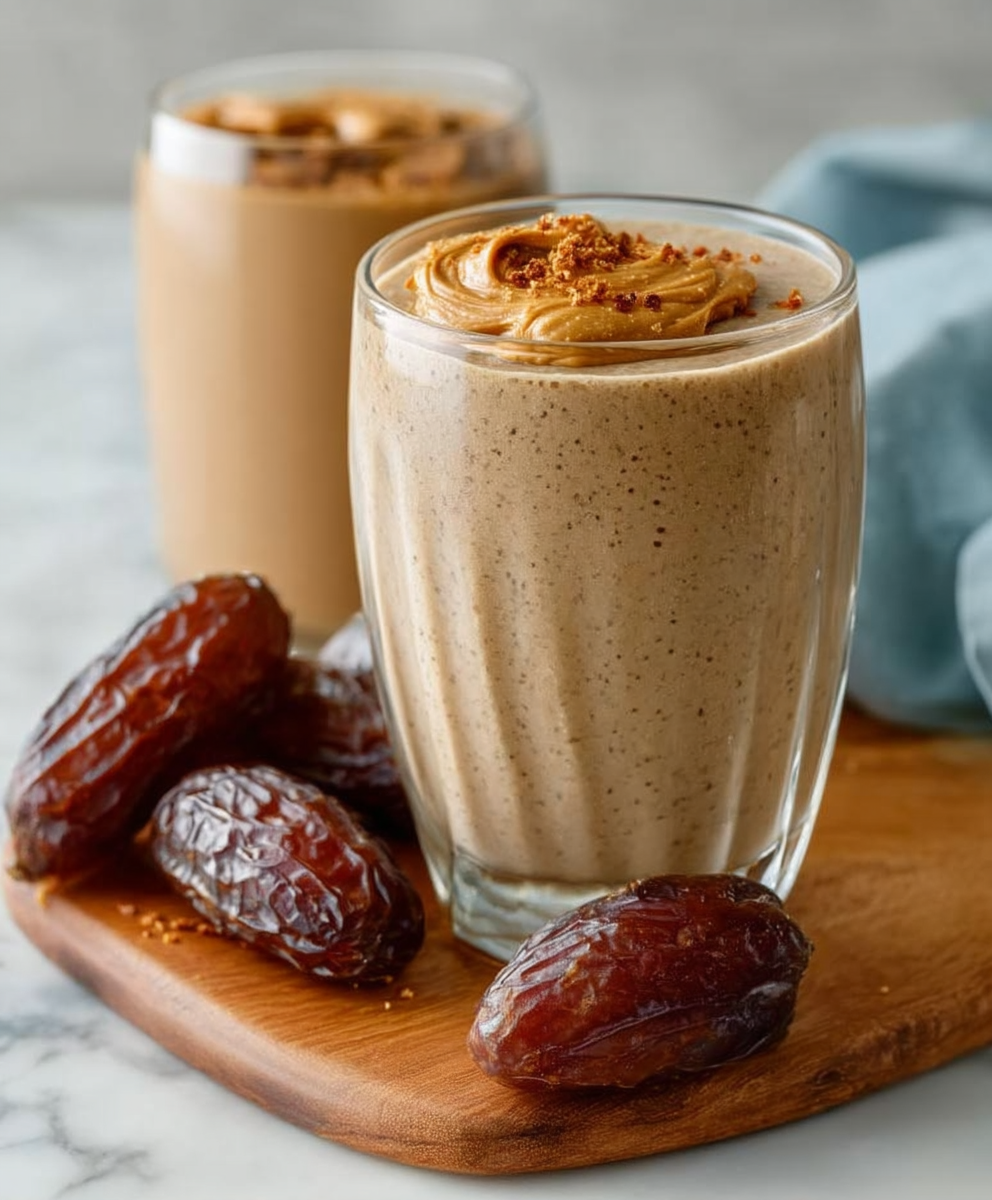 Date shake banana peanut butter