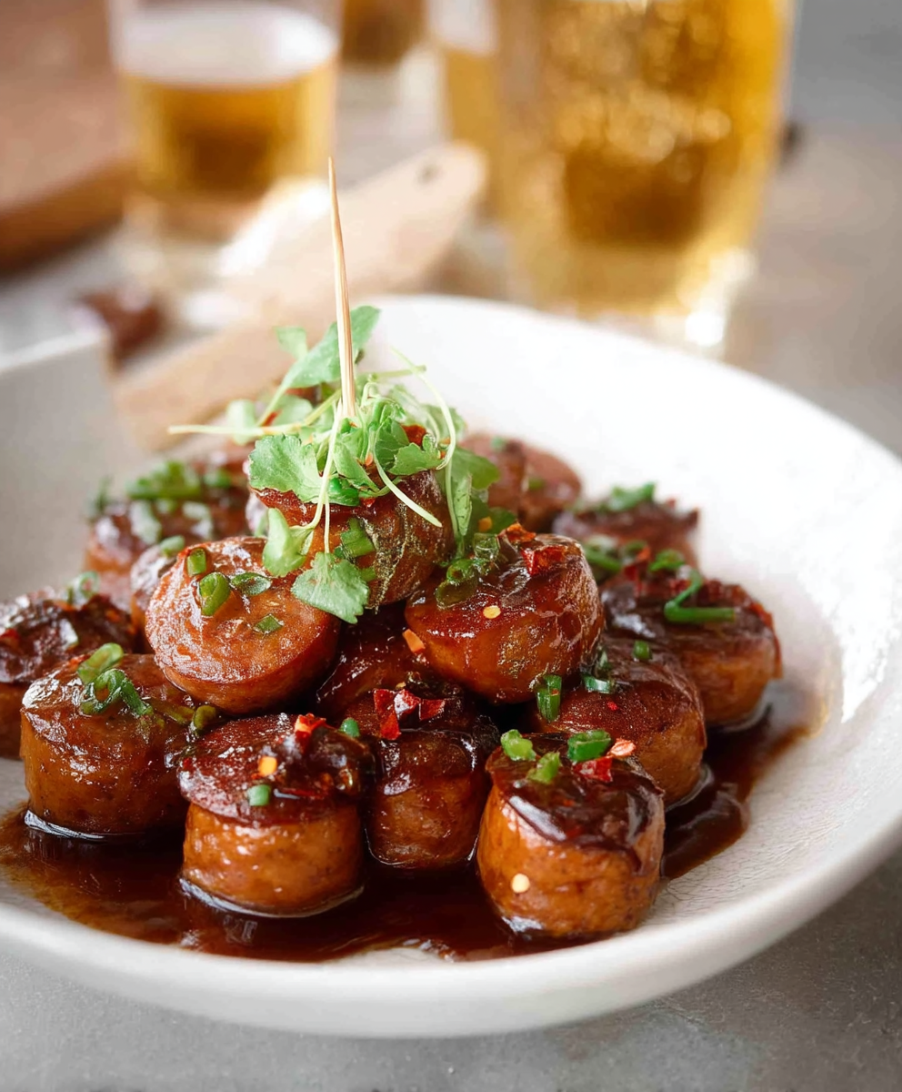 Chorizo Bites Sweet Spicy Sauce