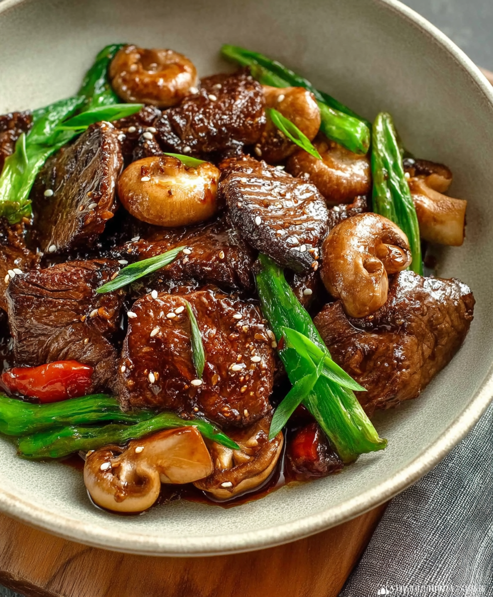 Beef and Mushroom Stir Fry