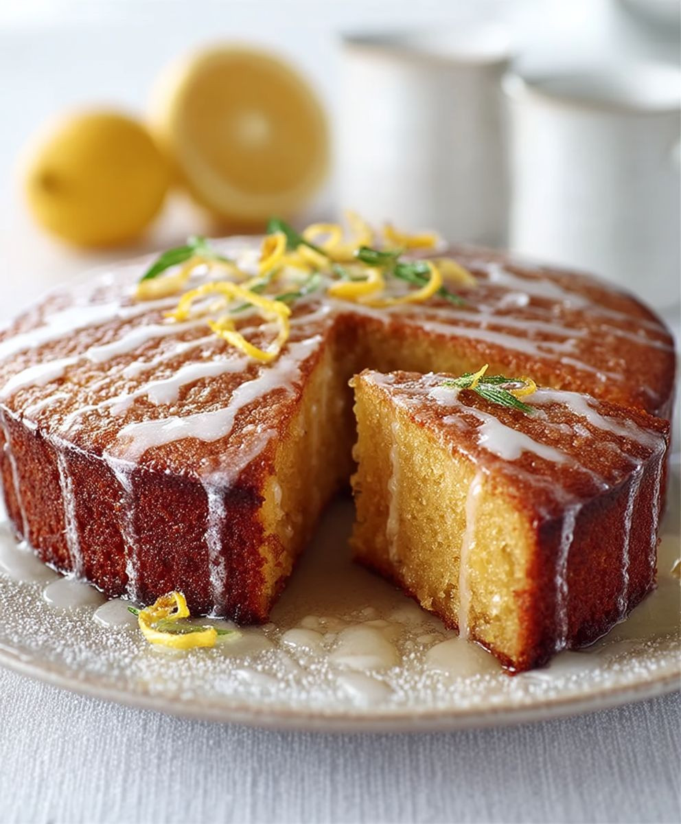 Lemon drizzle cake
