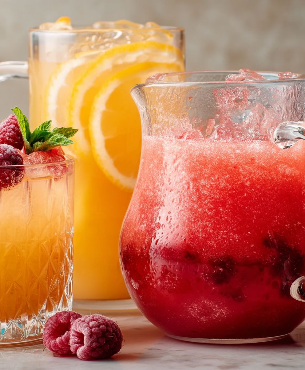 Raspberry frosé
