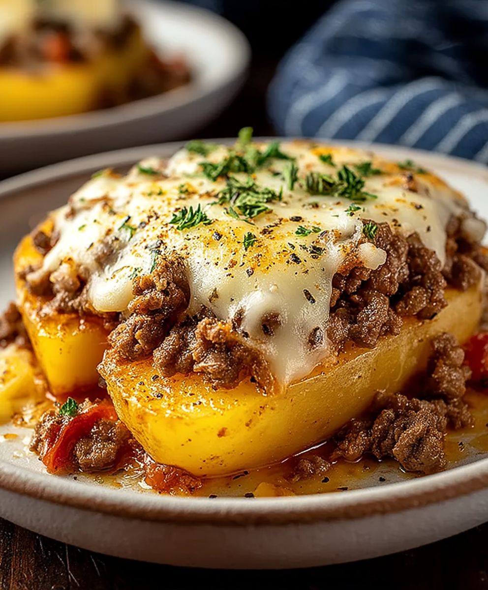 Cheesy Hamburger Potato