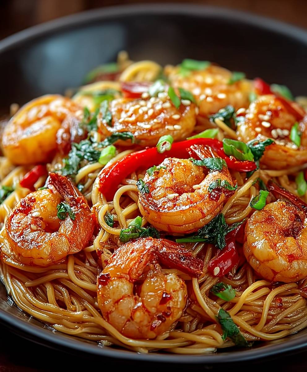 Szechuan Shrimp Noodles