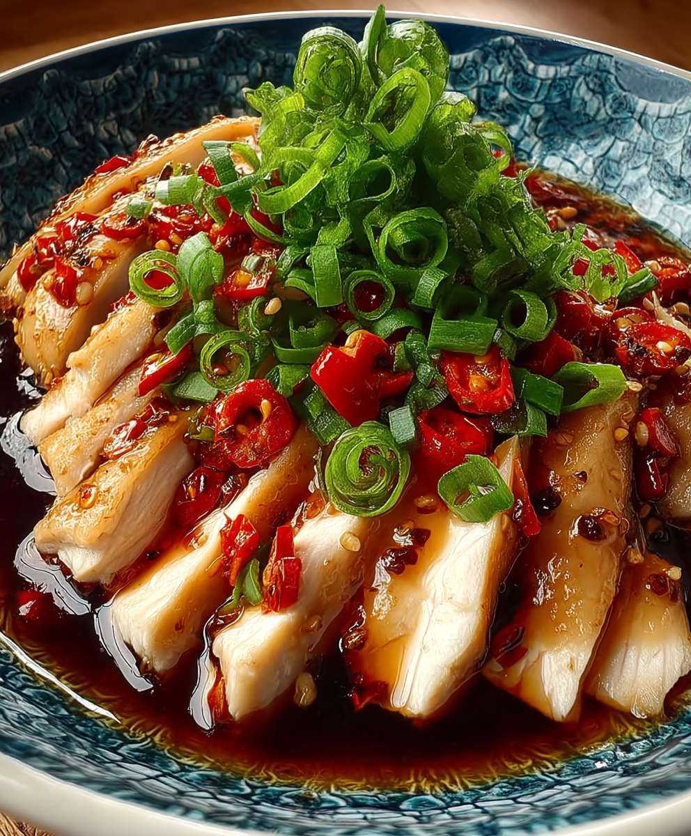 Spicy Sichuan Poached Chicken