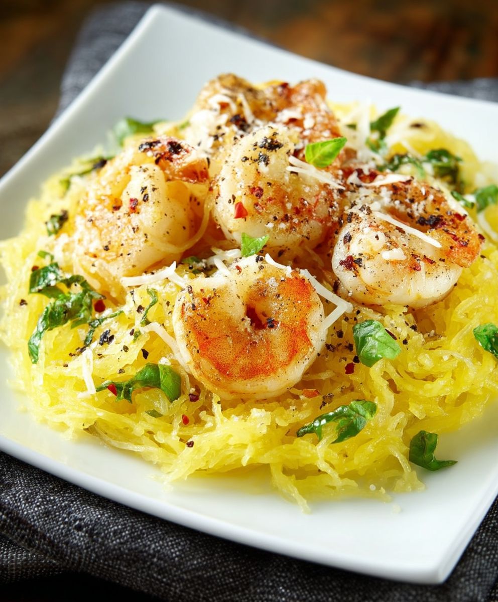 Shrimp Scampi Spaghetti Squash
