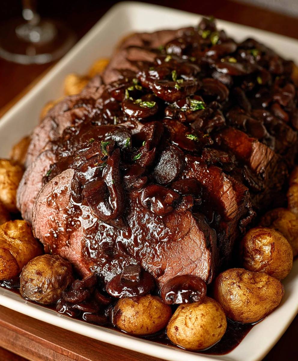 Round Roast Beef Mushroom Sauce