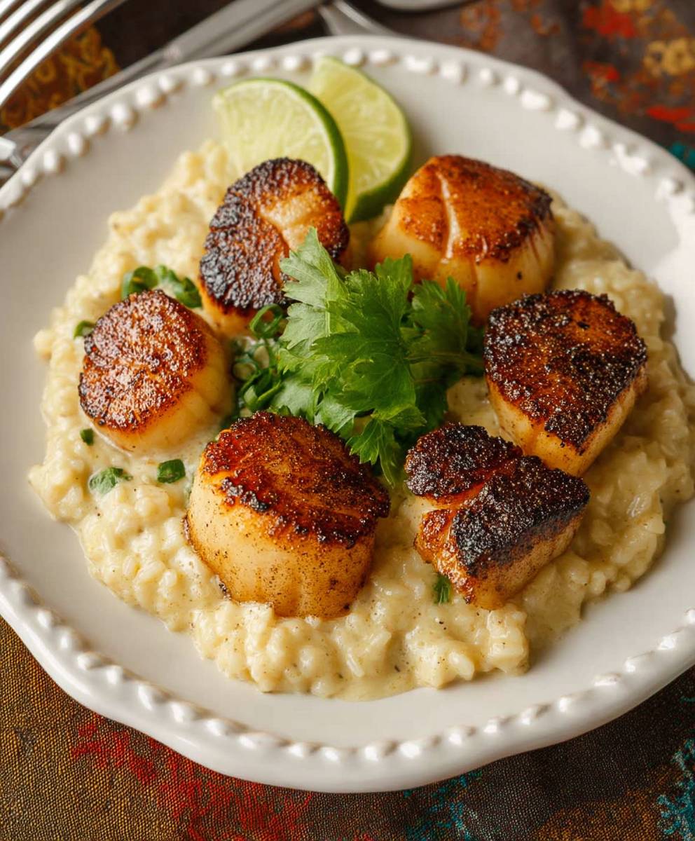 Curry Seared Scallops