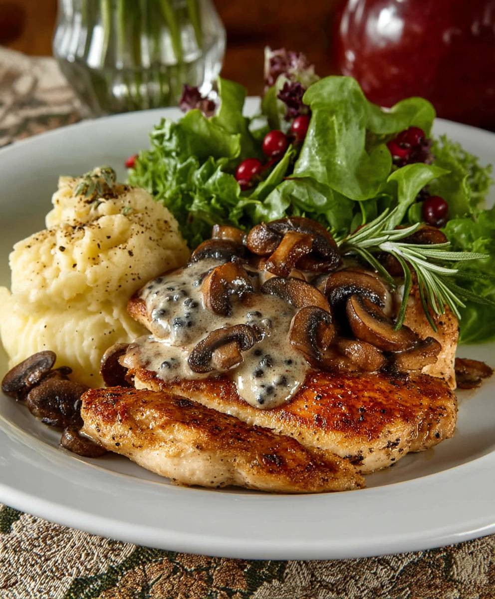 Herbed Chicken Mushroom Sauce