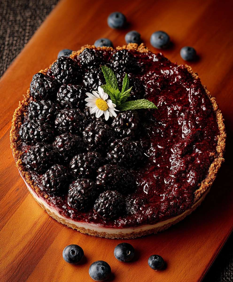 Blackberry Sorel Cheesecake