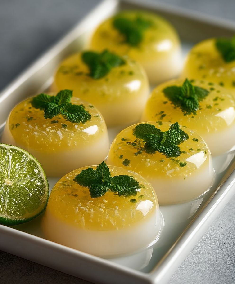 Coconut Mojito Jello Shots