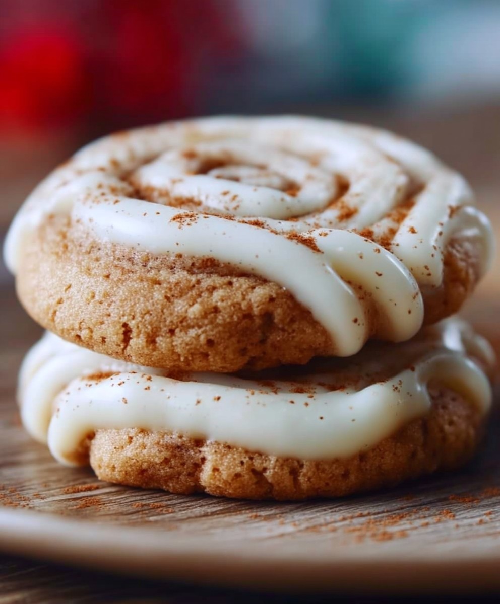 Cinnamon roll sugar cookies