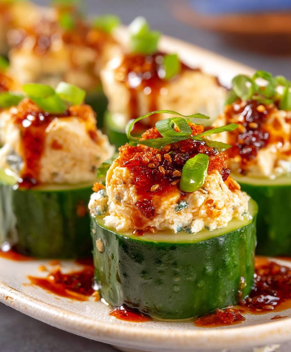Stuffed Cucumber Cups