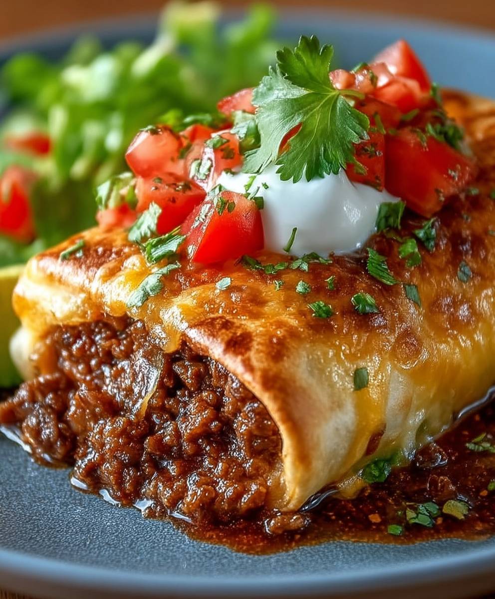 Beef Cheese Chimichanga