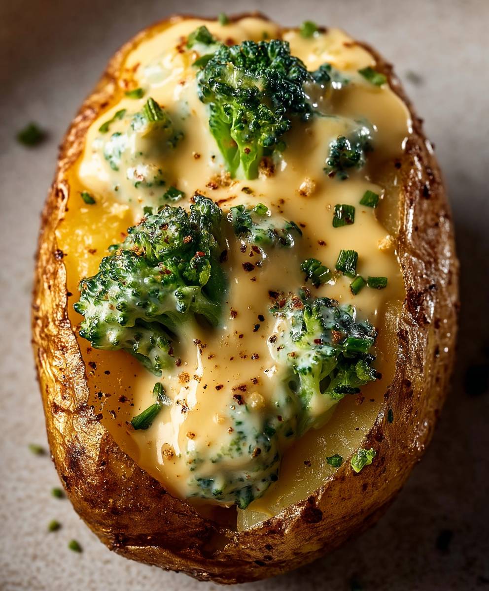 Cheesy Baked Potatoes Broccoli
