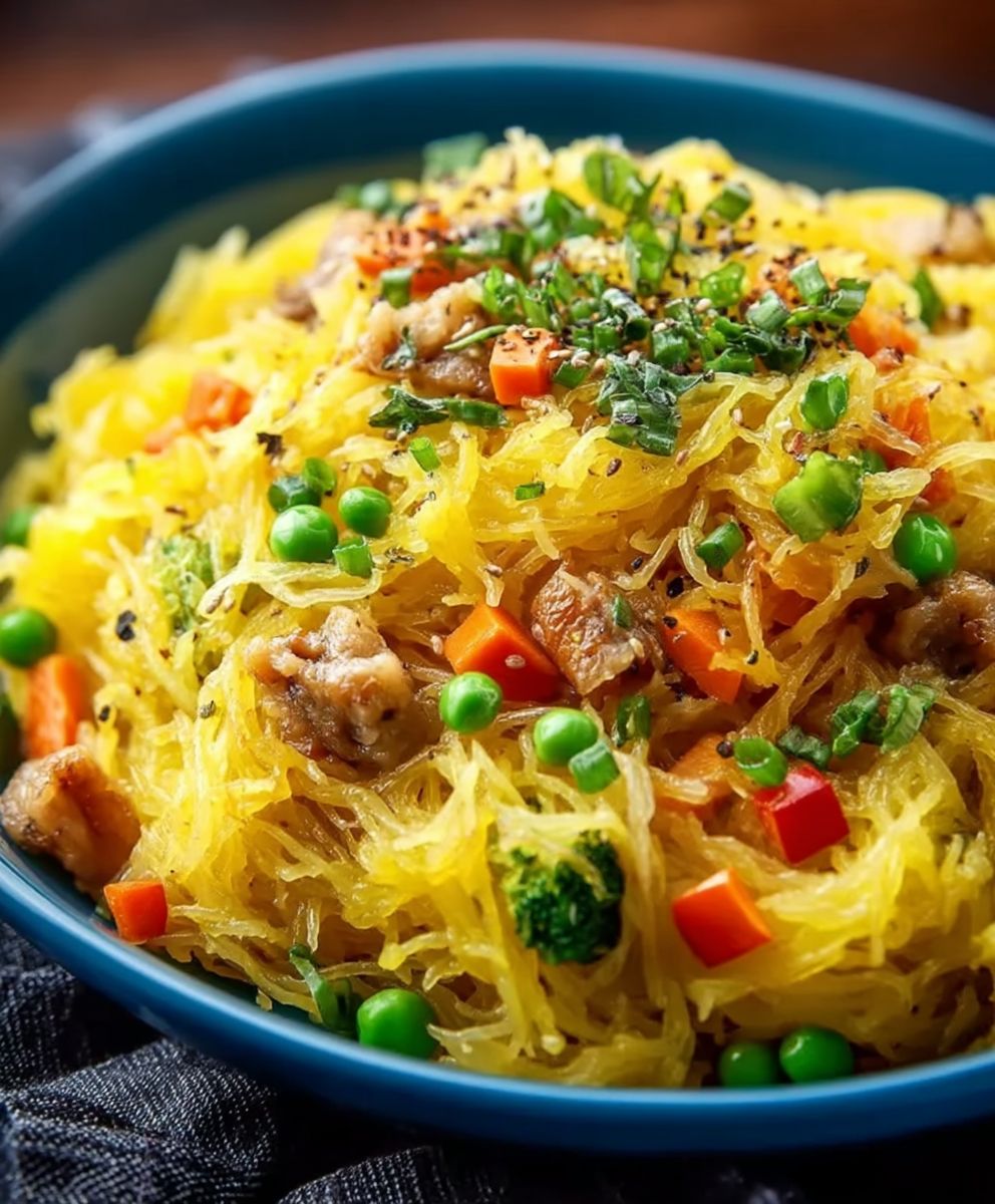 Spaghetti Squash Chow Mein