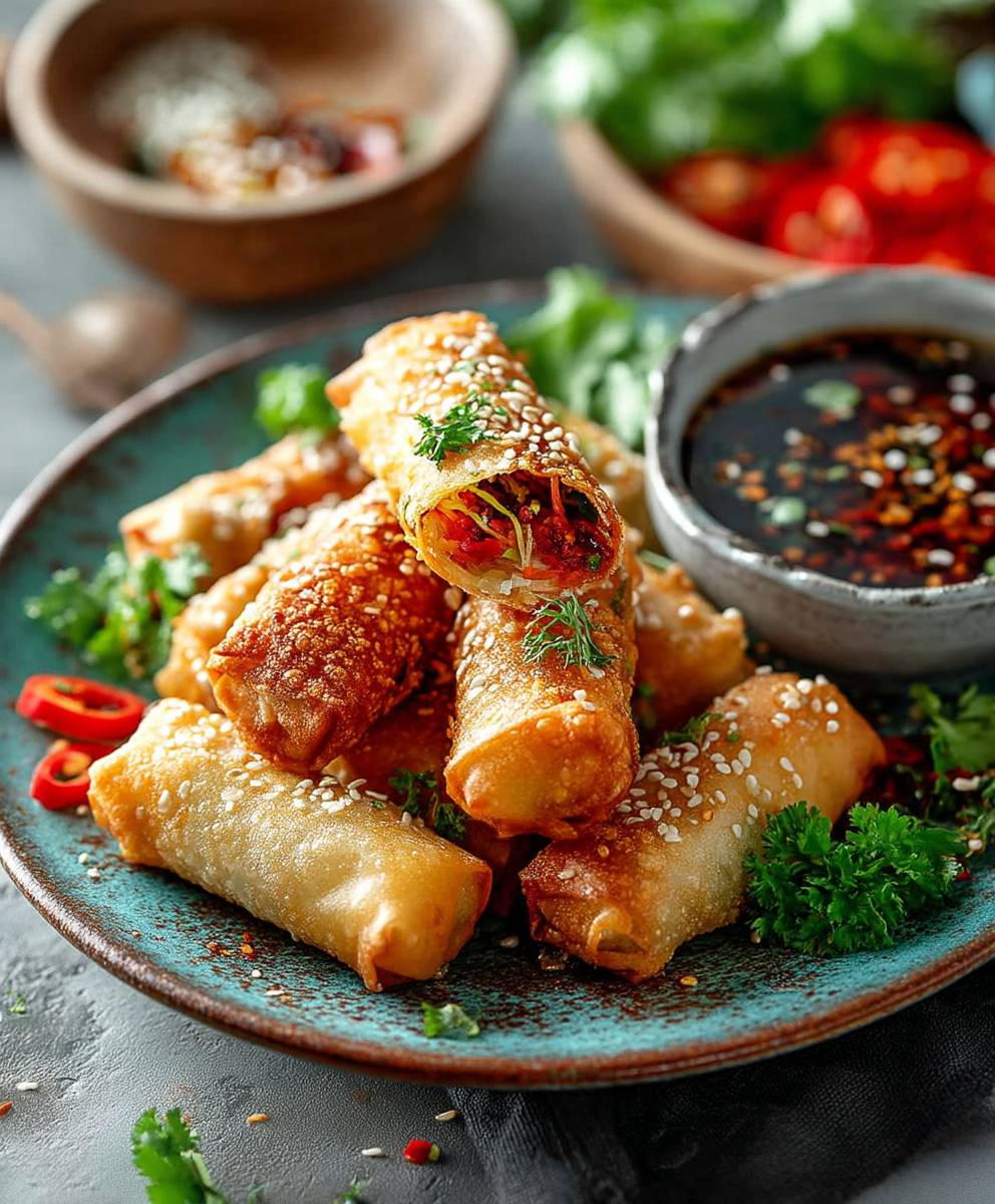 Vegetable Spring Roll Bowls