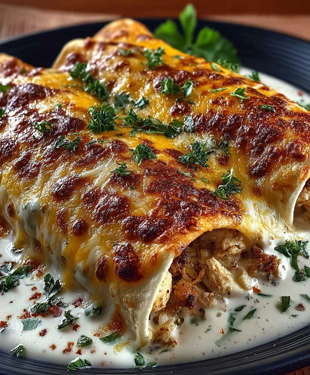 Creamy Chicken Enchiladas
