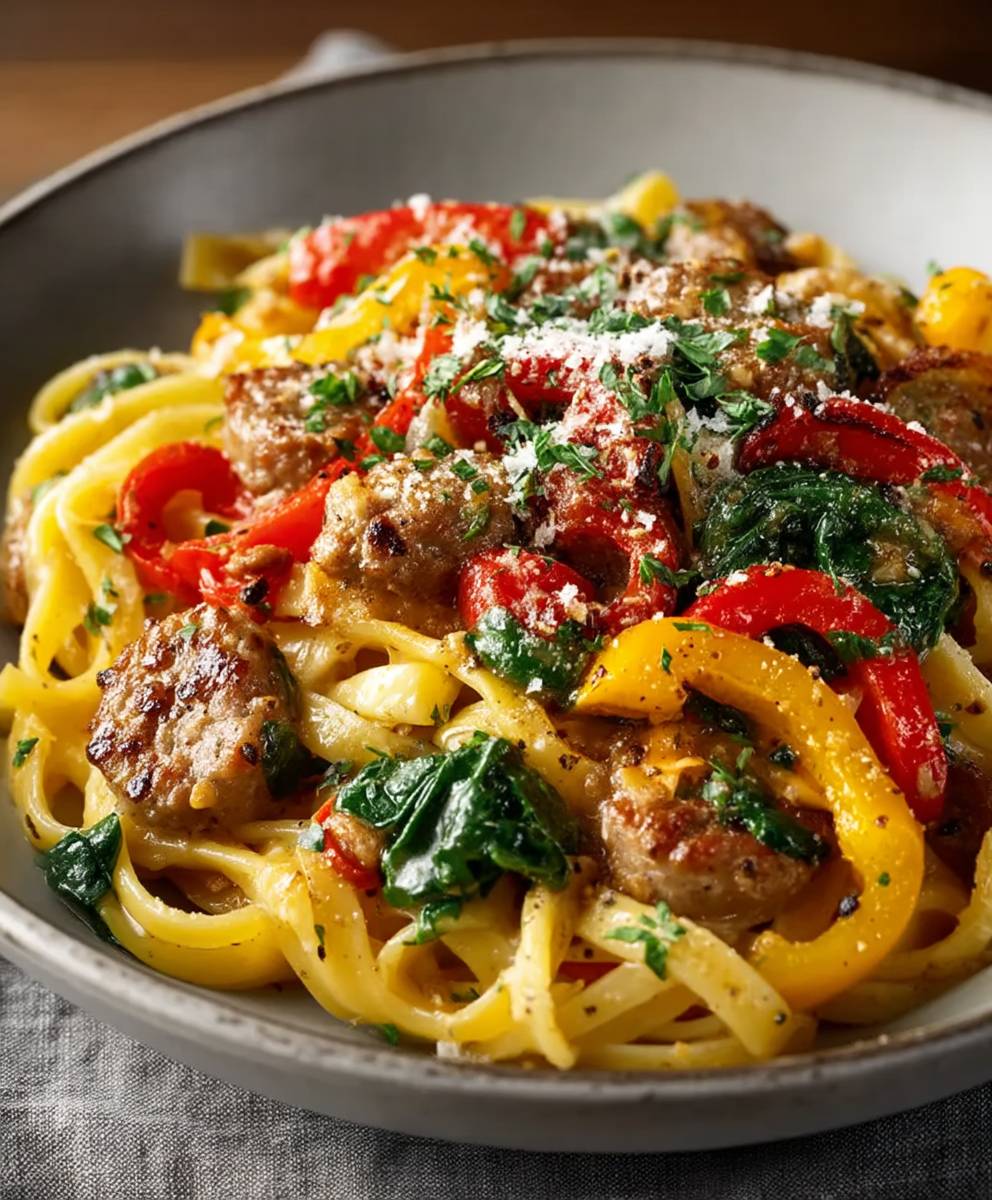 Sausage and Peppers Pasta
