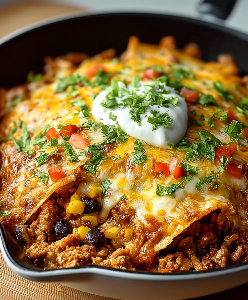 Ground Turkey Enchilada Skillet