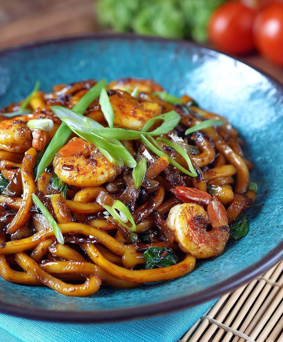 Yaki Udon with Shrimp