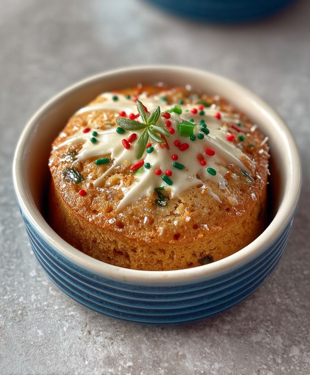 Mini Vanilla Christmas Cakes