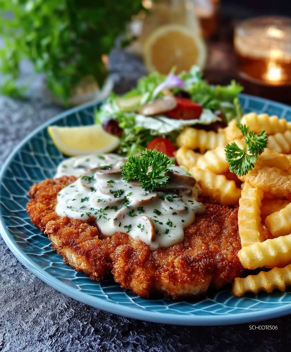 Chicken Schnitzel Mushroom Sauce
