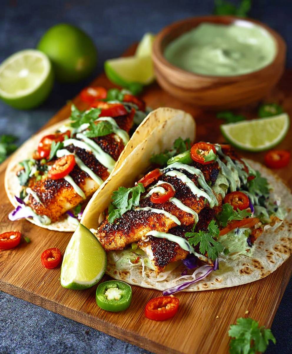 Blackened Fish Tacos