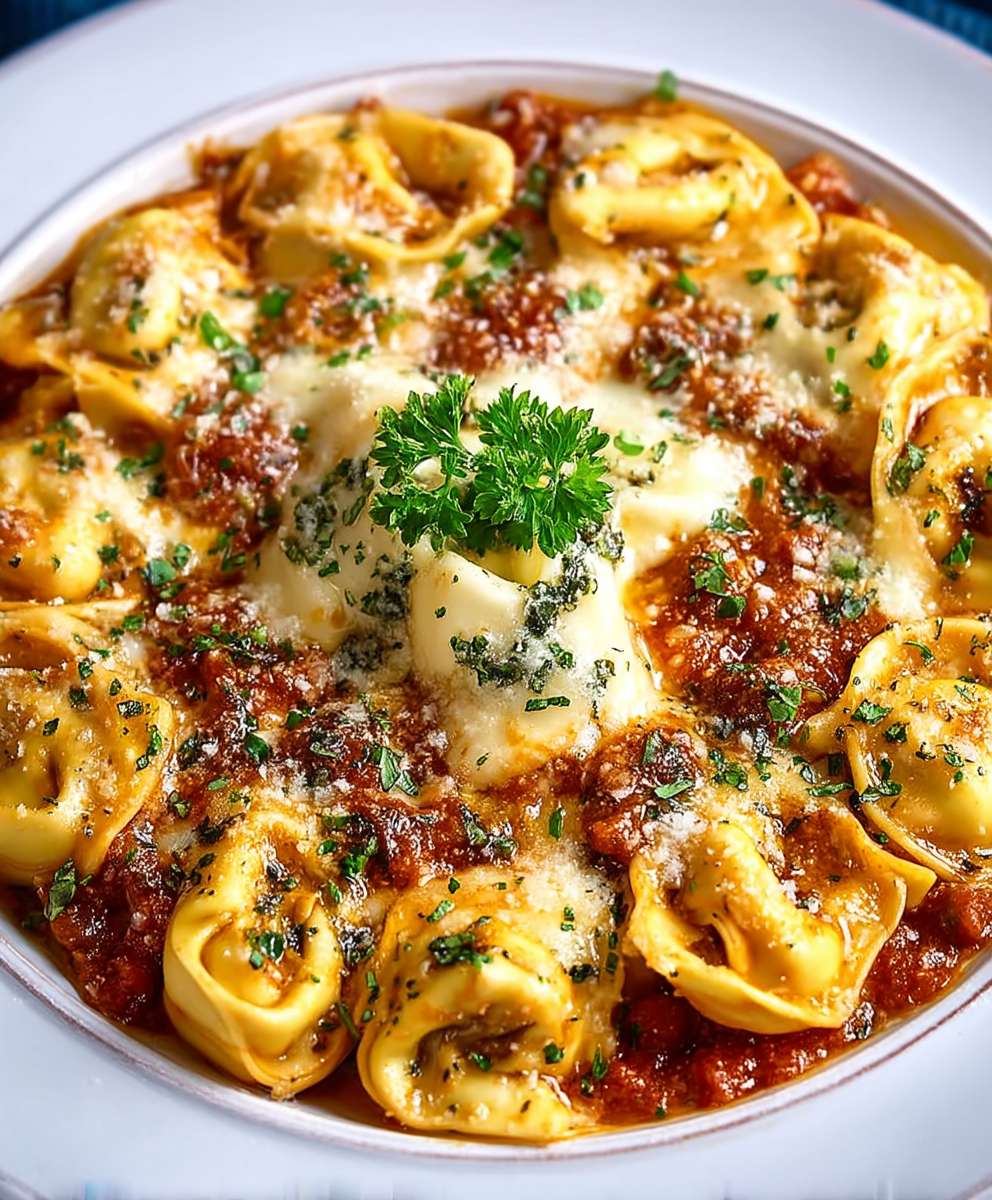 Cheesy Tortellini Bake