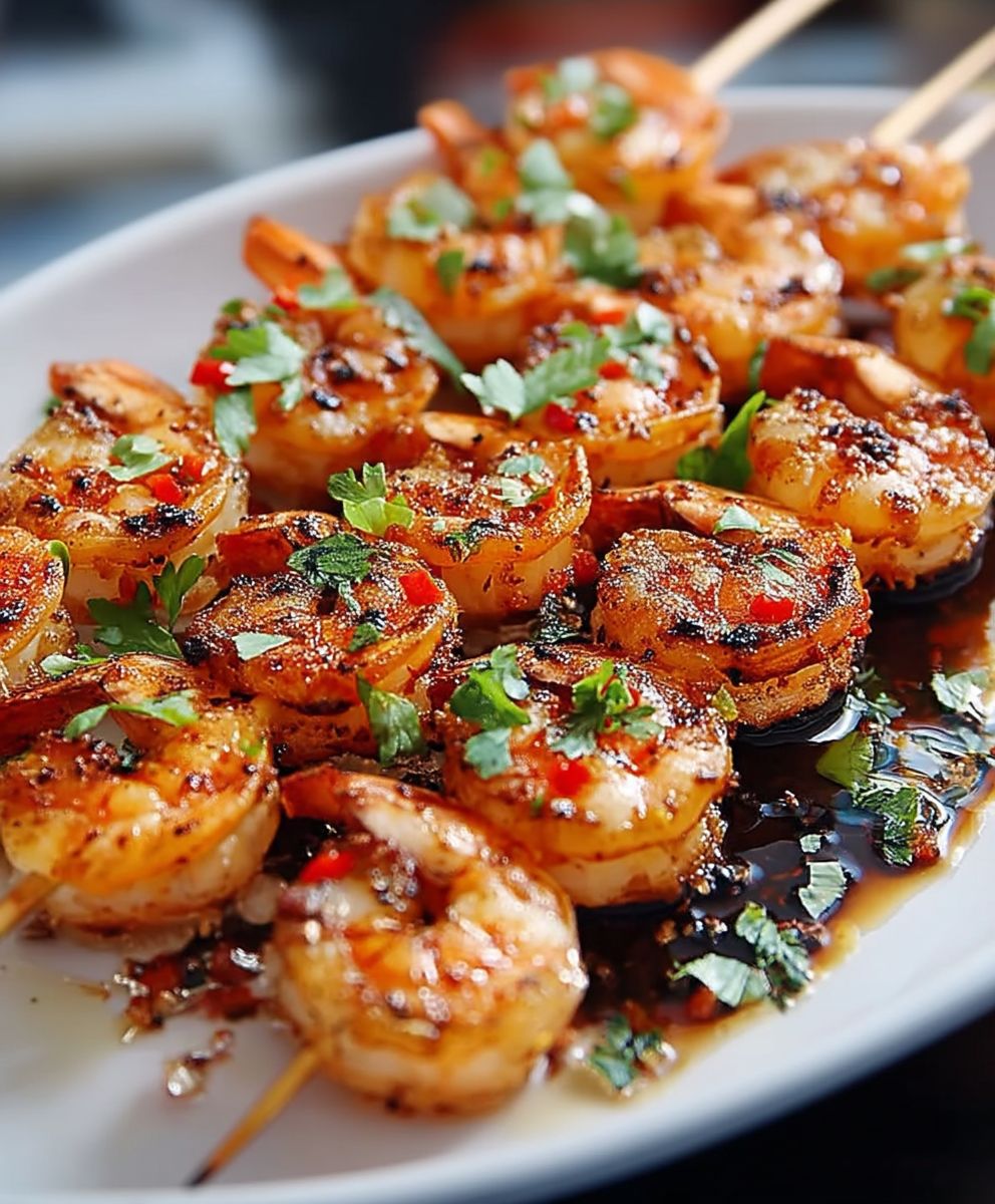 Sweet Chili Shrimp Skewers