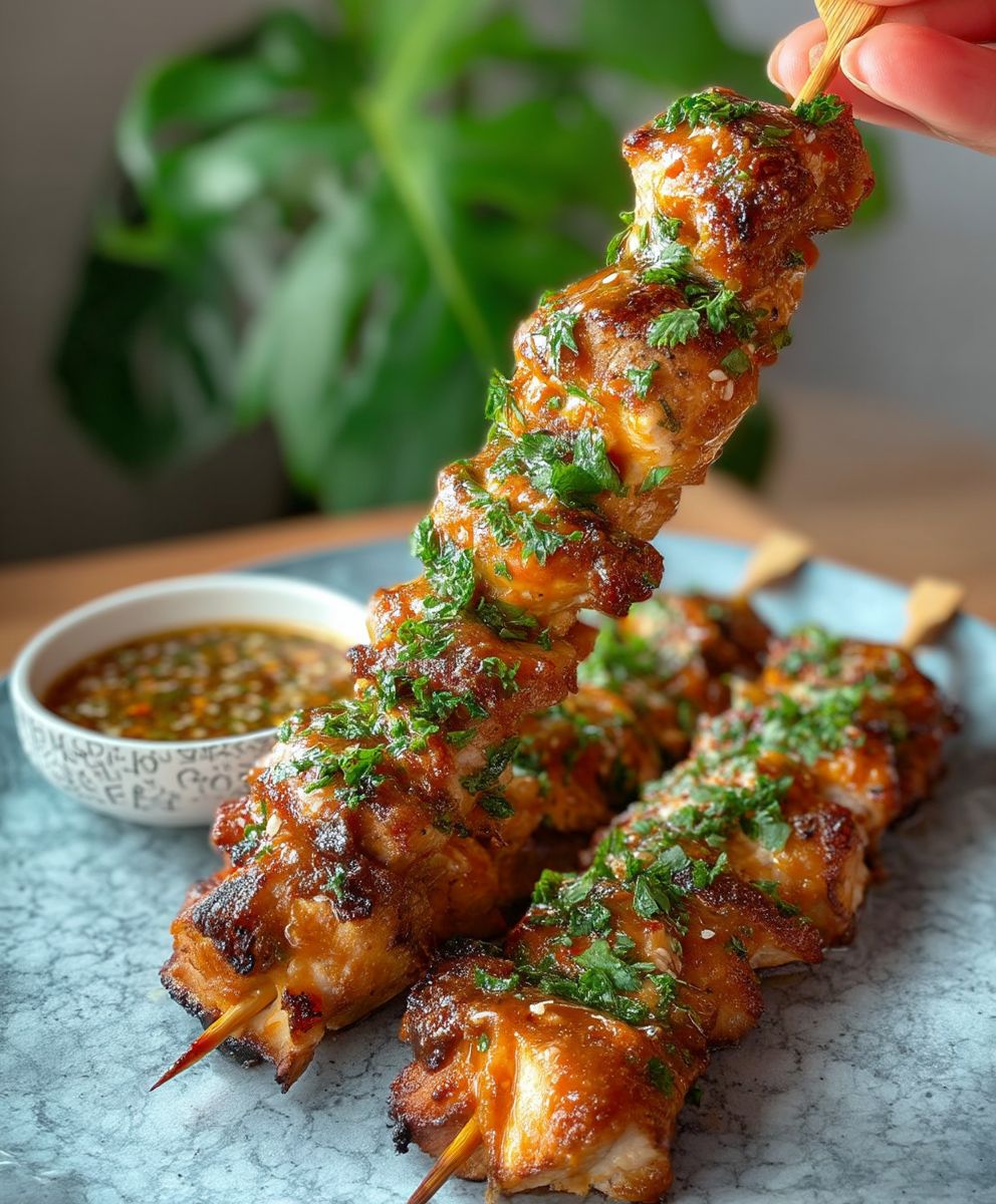 Bang Bang Chicken Skewers
