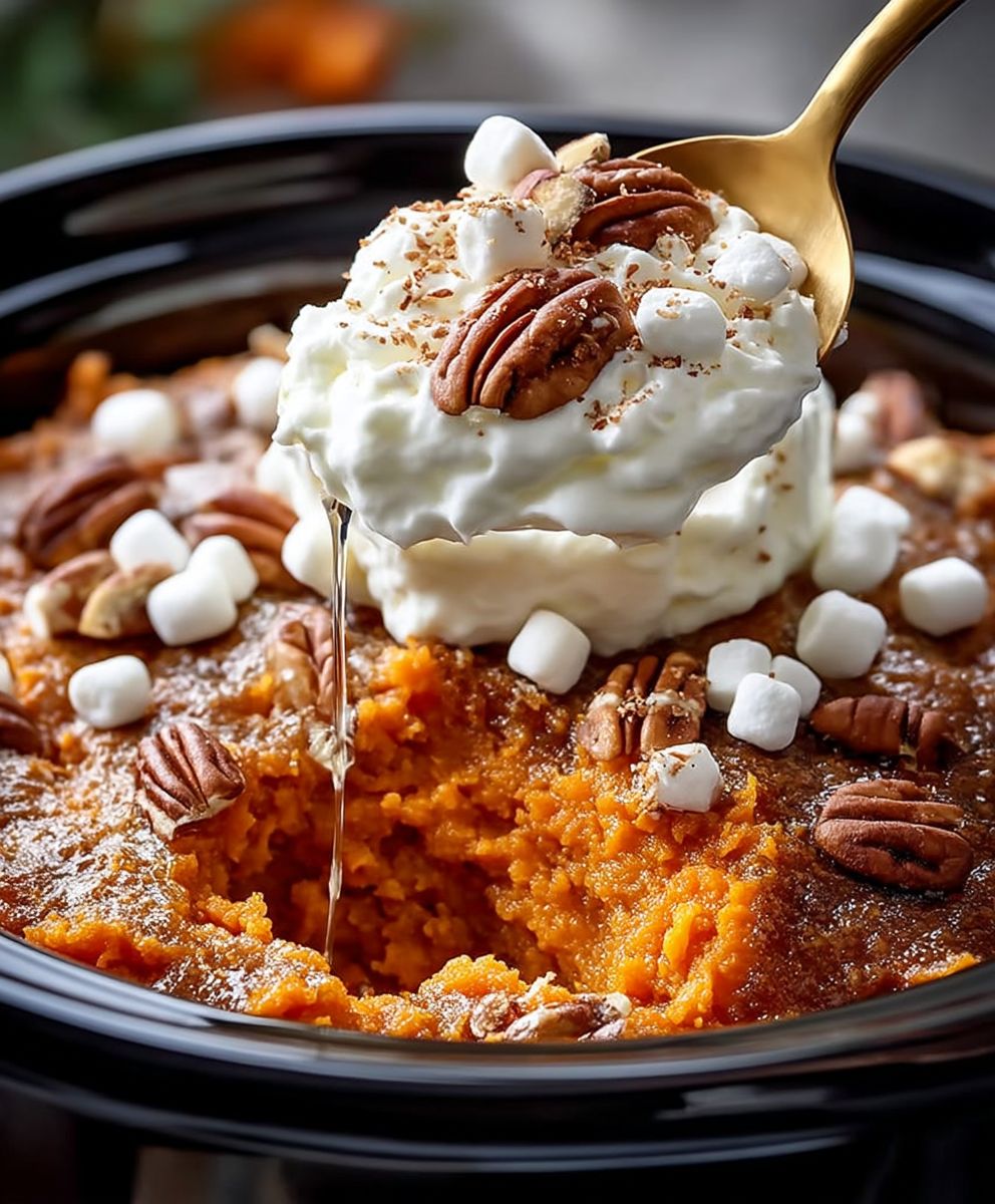 Crockpot sweet potato casserole