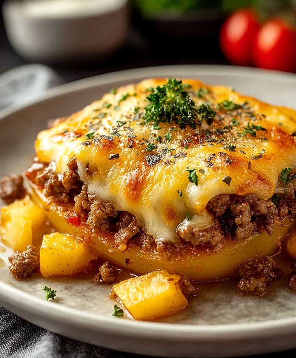 Cheesy Hamburger Potato