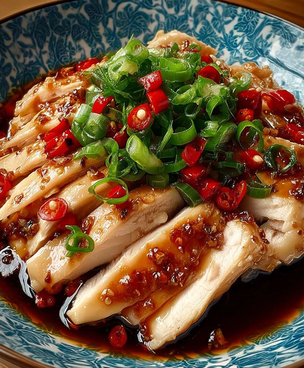 Spicy Sichuan Poached Chicken